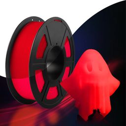 SUNLU PLA Glow In The Dark Red - 1,75 mm/1000 g