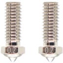 Kuparoitu suutin X-Smart 3/X-Plus 3/X-Max 3/Q1-Pro-laitteisiin, 2 kpl:n sarja - 0,2 mm