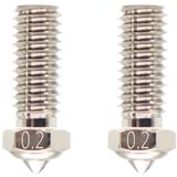 Plated Copper Nozzle voor X-Smart 3/X-Plus 3/X-Max 3/Q1-Pro, Set van 2