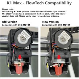 Micro-Swiss FlowTech™ Hotend para Creality K1 Max - versão antiga