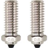 Bimetalen Nozzle voor de X-Smart 3/X-Plus 3/X-Max 3/Q1-Pro, Set van 2