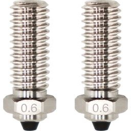 Bimetalen Nozzle voor de X-Smart 3/X-Plus 3/X-Max 3/Q1-Pro, Set van 2 - 0,6 mm