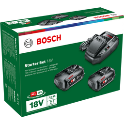 Bosch Starter Set 18V - Batterie avec Chargeur - 2 x 2,5Ah
