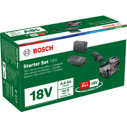 18V Battery Starter Set Including Charger - 1 x 4.0Ah