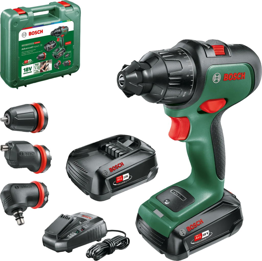 Bosch Home & Garden AdvancedImpact 18 - 2 x 2.5Ah incl. attachments