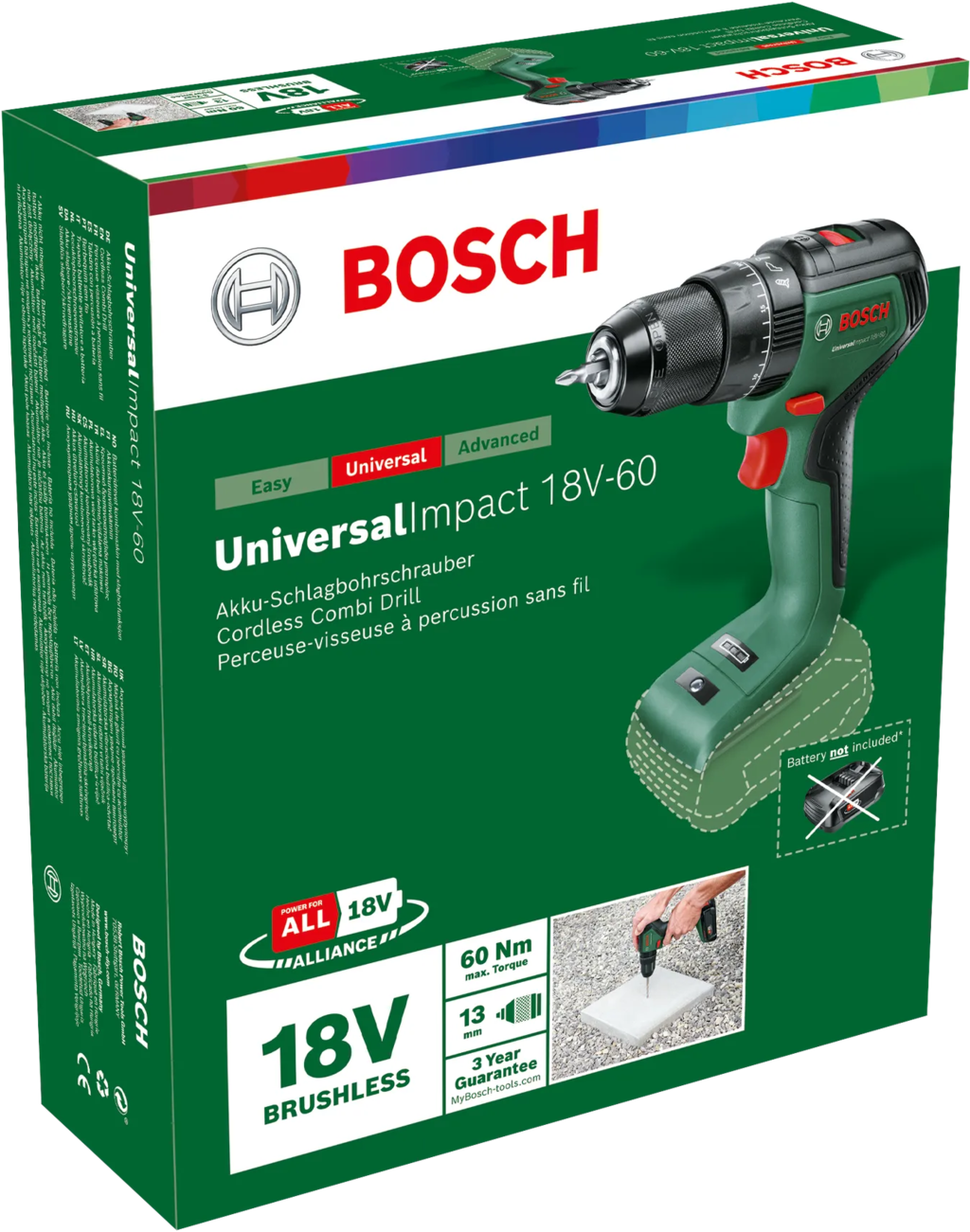 Bosch UniversalImpact 18V-60 - Senza batteria