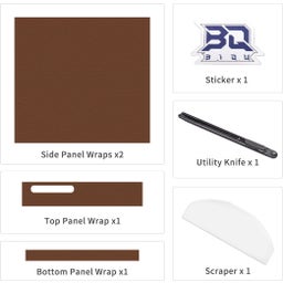 Ochranná fólia z umelej kože Panda Fur pre Bambu Lab P1S - Brown