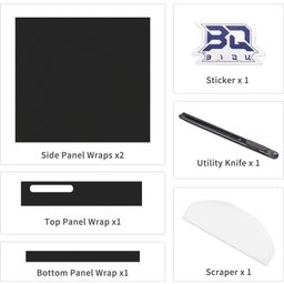 Panda Fur Faux Leather Protective Wrap for the Bambu Lab P1S - Black