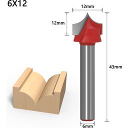 TwoTrees Fraises à Profiler 6 mm - Lot de 10 - 1 kit