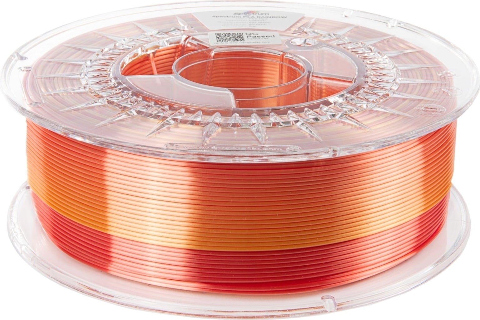 Spectrum PLA Silk Rainbow Fire Red