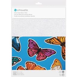 Silhouette Printable Sticker Sheets - Glitter White