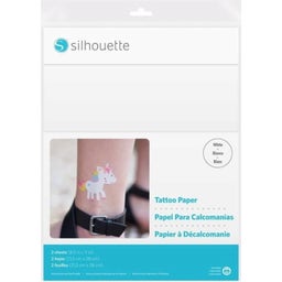 Silhouette Printable Tattoo Paper - White