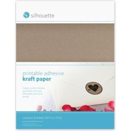 Silhouette Printable Craft Sticker Paper - Light brown