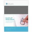 Silhouette Scratch-off Sticker Sheets - Silver