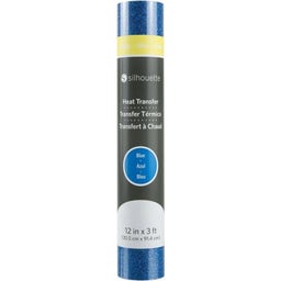 Silhouette Glitter Heat Transfer - 30.5 cm x 0.9 m - Blue