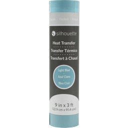 Silhouette Flocked Heat Transfer - 22,9 cm x 0,9 m - Light Blue