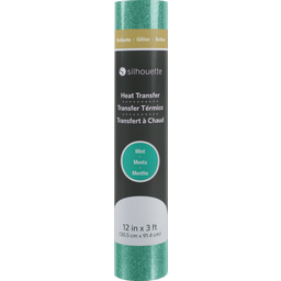 Silhouette Glitter Heat Transfer - 30,5 cm x 0,9 m - Mint