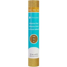 Silhouette Glitter Vinyl - 30,5 cm x 1,2 m - Gold