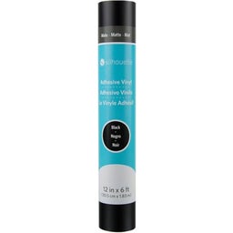 Silhouette Matte Removable Vinyl - 30,5 cm x 1,8 m - Black