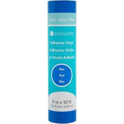 Silhouette Glossy Permanent Vinyl - 22,9 cm x 3 m - Blue