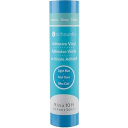 Silhouette Glossy Permanent Vinyl - 22,9 cm x 3 m - Light Blue