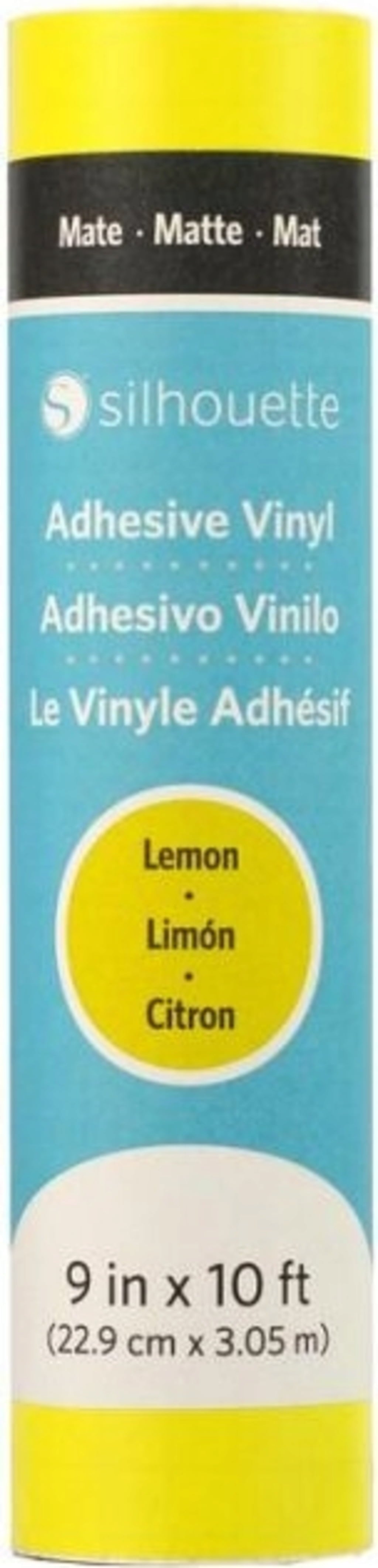 Silhouette Matte Removable Vinyl - 22.9 cm x 3 m - Lemon