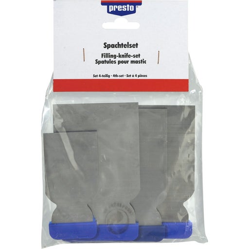 presto Set 4 Spatole per Stucco - Metallo