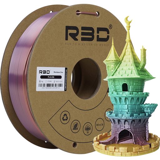 R3D PLA Silk Rainbow One - 1,75 mm / 1000 g