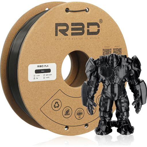 R3D PLA Black - 1.75 mm / 1000 g