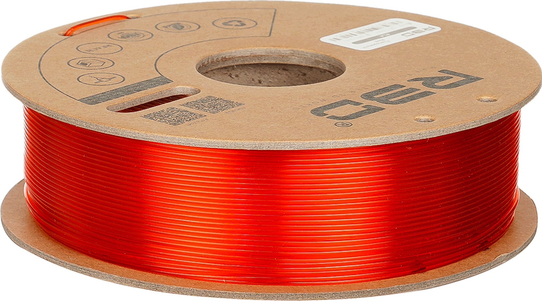R3D PLA Transparent Red - 1.75 mm / 1000 g