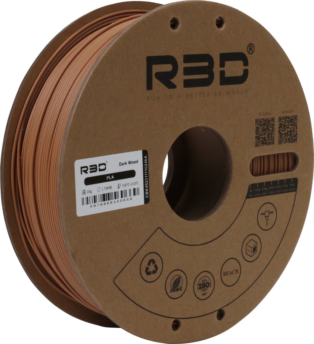 R3D PLA Dark Wood - 1.75 mm / 1000 g