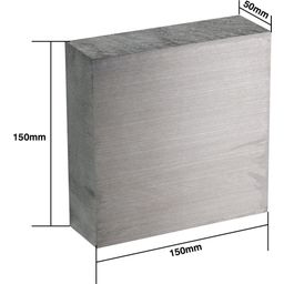 LDO Motors 6061 Aluminum Block - 150 x 150 x 50 mm