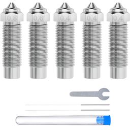 Gehard Stalen Nozzles voor de Neptune 4 Plus/Max, Set van 5 - 1 Set