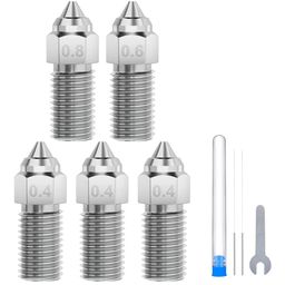 Gehard Stalen Nozzles voor de Neptune 4/Pro, Set van 5 - 1 Set