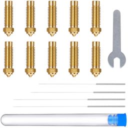 Brass Nozzle Set for Neptune 4 Plus/Max - Set of 10 - 1 set