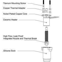 FlowTech™ kuumennuspää Creality K1 / K1 Max / K1C -laitteille