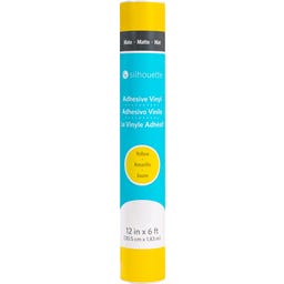 Silhouette Matte Removable Vinyl - 30.5cm x 1.8m - Yellow