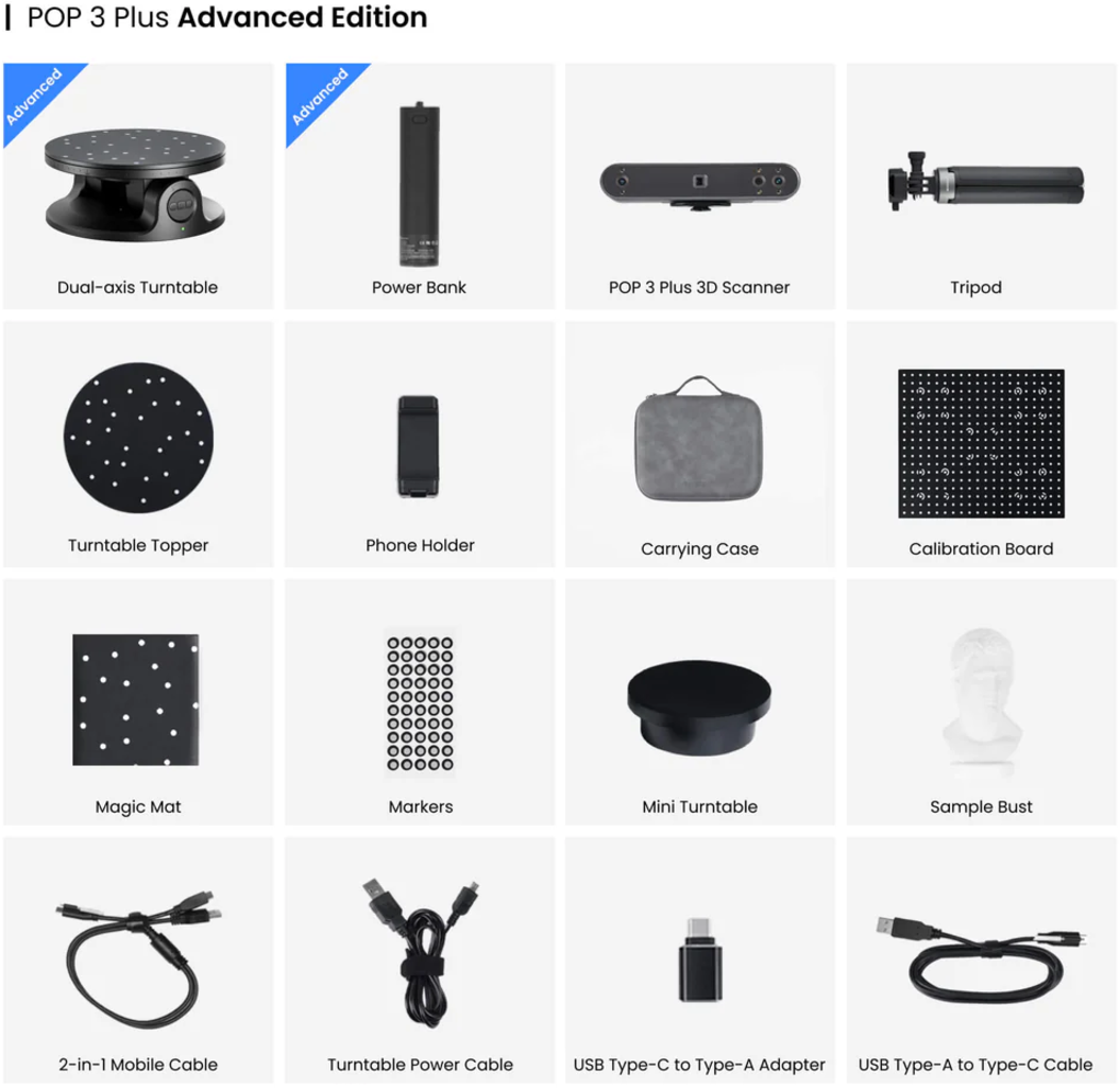 Revopoint Pop 3 Plus - Advanced Edition