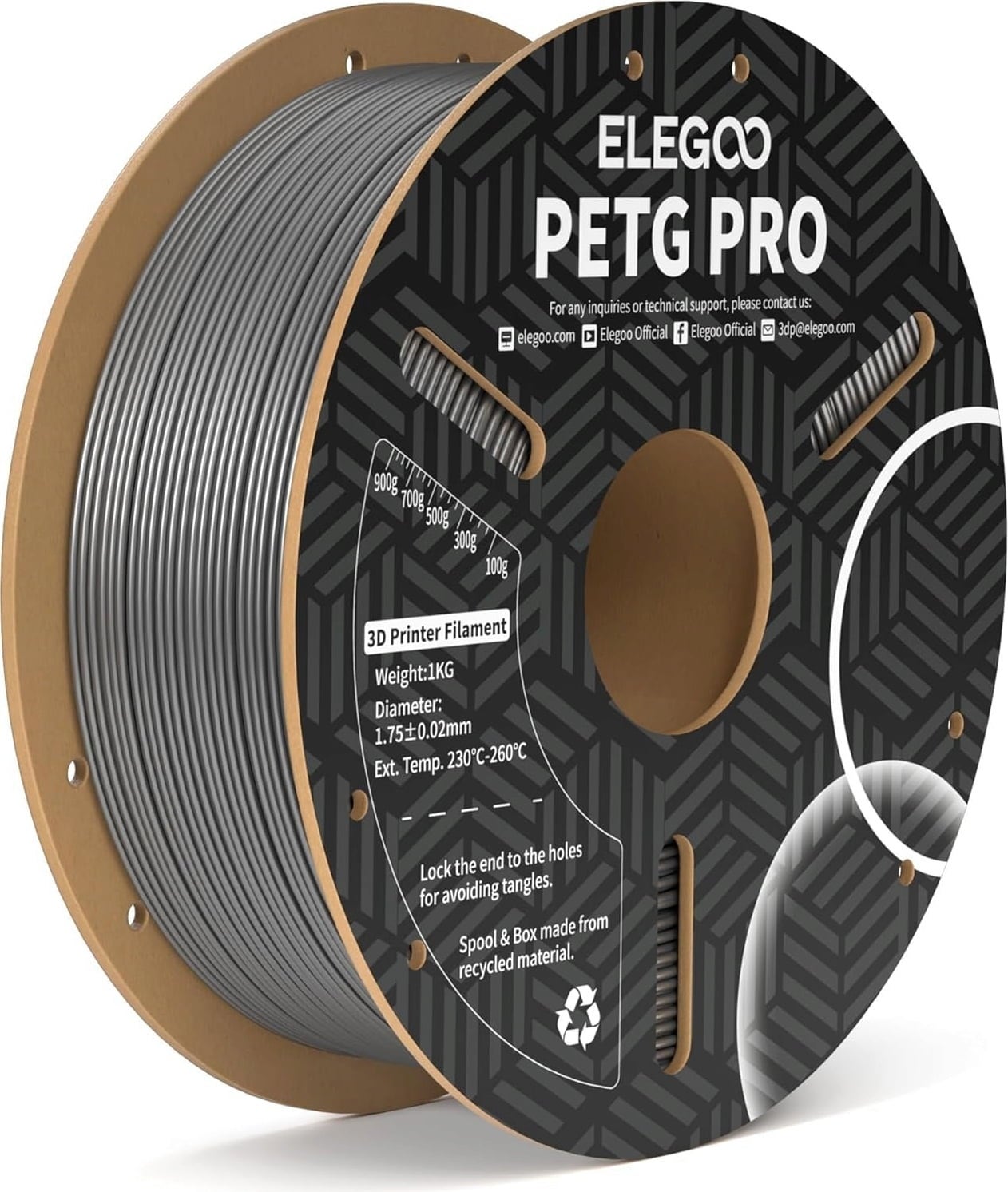 Elegoo PETG PRO Grey - 1,75 mm / 1000 g