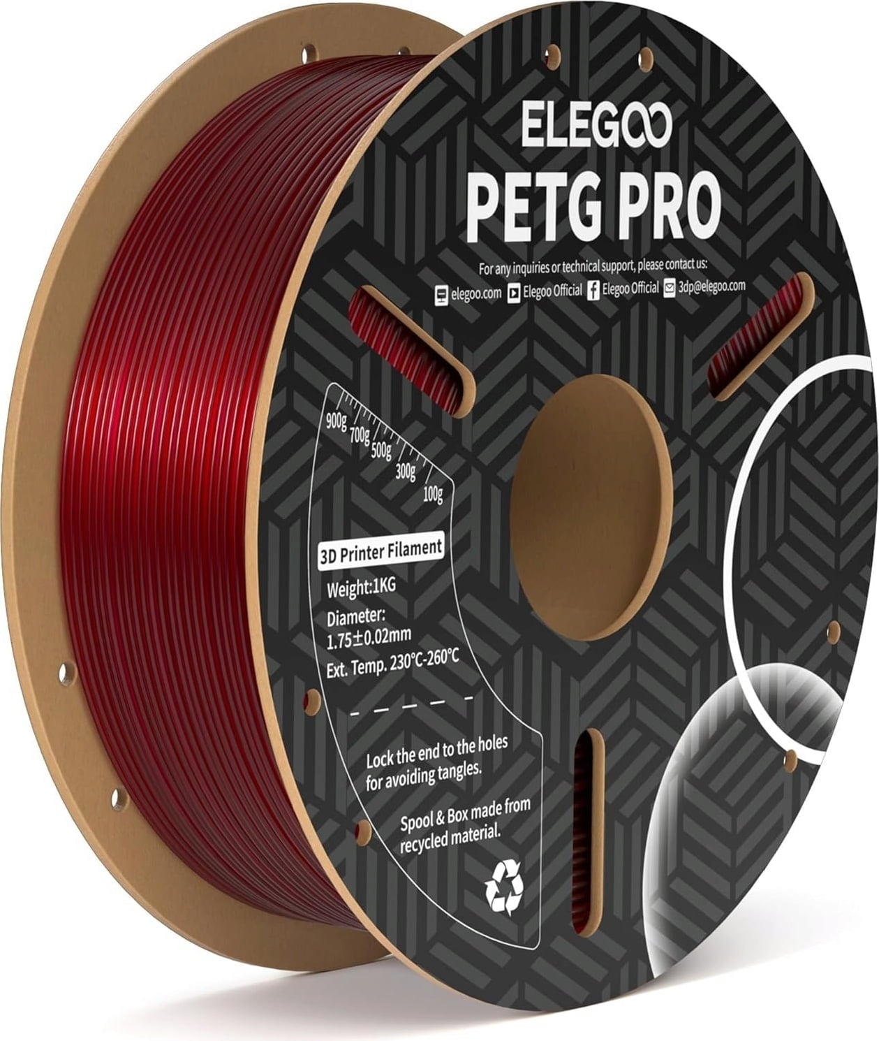 Elegoo PETG PRO Burgundy Red