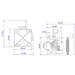 BIQU H2 V2X Extruder - 1 ks