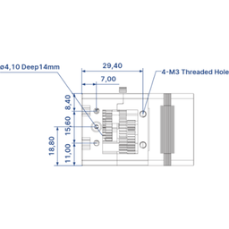 BIQU H2 V2X Extruder - 1 pz.