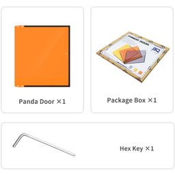 BIQU Panda Door voor de Bambu Lab X1/P1 - Sunburst Orange