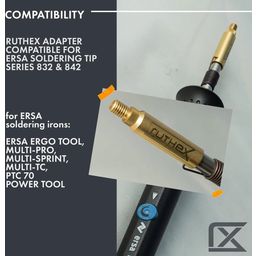 2x Soldering Tip Adapters for ERSA series 832, 842 & 102 - 1 pc