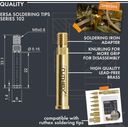 2x Adaptateurs de Pannes de Fer à Souder pour ERSA Serie 832, 842 & 102 - 1 pcs