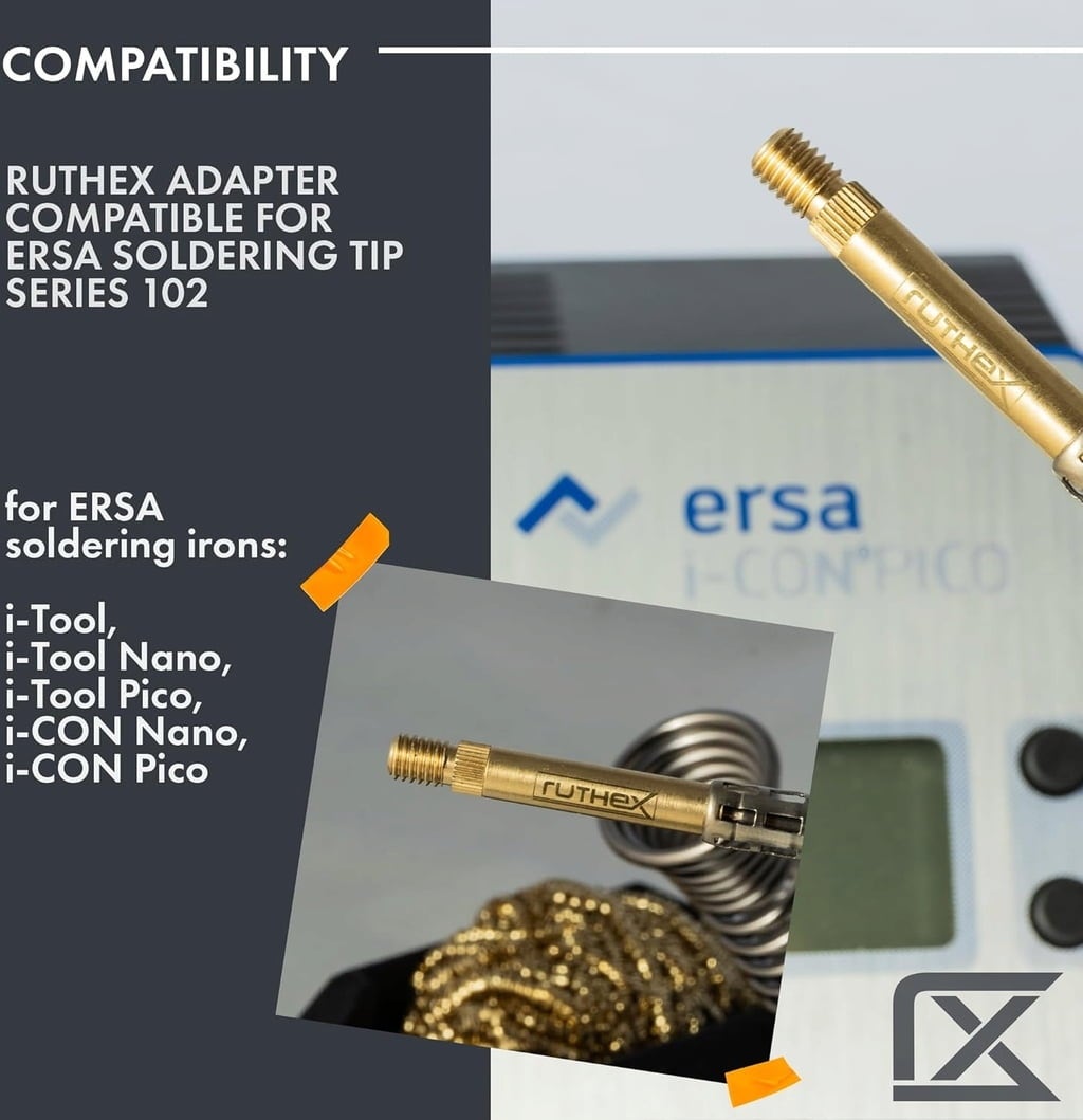 2x Adaptateurs de Pannes de Fer à Souder pour ERSA Serie 832, 842 & 102 - 1 pcs