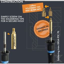 2x Soldering Tip Adapters for ERSA series 832, 842 & 102 - 1 pc