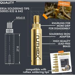 2 Adattatori per Punte di Saldatura per Serie ERSA 832, 842 e 102 - 1 pz.