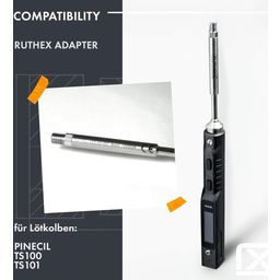 1x Soldering Tip Adapter Compatible with the TS100 / TS101 / PINECIL Series - 1 pc