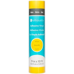 Silhouette Matte Removable Vinyl - 22.9 cm x 3 m - Yellow